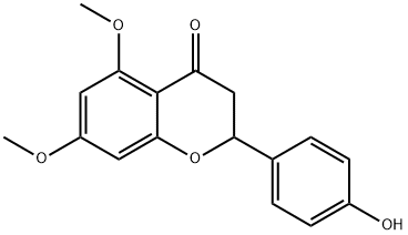 5,7-DIMETHOXY-4'-HYDROXYFLAVANONE Struktur