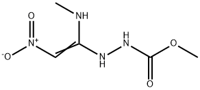 Hydrazinecarboxylic  acid,  2-[1-(methylamino)-2-nitroethenyl]-,  methyl  ester Struktur