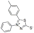 5-(4-Methylphenyl)-4-phenyl-1,3,4-thiadiazol-4-ium-2-thiolate Struktur