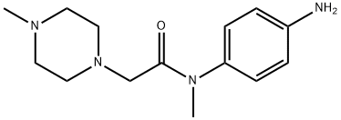 N-(4-aminophenyl)-N-methyl-2-(4-methylpiperazin-1-yl)acetamide Struktur