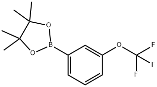 3-(TRIFLUOROMETHOXY)PHENYLBORONIC ACID, PINACOL ESTER Struktur