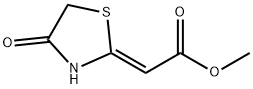 METHYL-(4-OXO-1,3-THIAZOLIDIN-2-YLIDENE)ACETATE Struktur