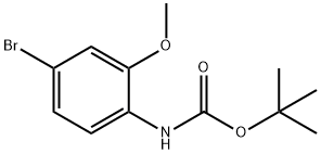 Carbamic acid, (4-bromo-2-methoxyphenyl)-, 1,1-dimethylethyl ester (9CI) Struktur