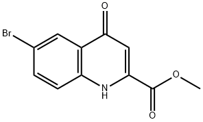 Methyl 6-bromo-4-oxo-1,4-dihydroquinoline-2-carboxylate Struktur