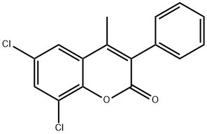 6,8-DICHLORO-4-METHYL-3-PHENYLCOUMARIN Struktur