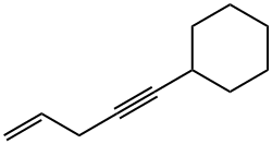 Cyclohexane, 4-penten-1-ynyl- (9CI) Struktur