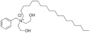 benzylbis(2-hydroxyethyl)octadecylammonium chloride Struktur