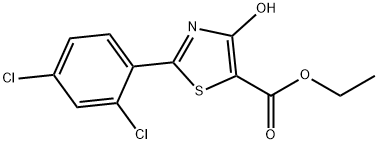 ETHYL 2-(2,4-DICHLOROPHENYL)-4-HYDROXYTHIAZOLE-5-CARBOXYLATE Struktur