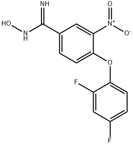 4-(2,4-DIFLUOROPHENOXY)-N'-HYDROXY-3-NITROBENZENECARBOXIMIDAMIDE Struktur