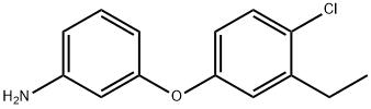 3-(4-CHLORO-3-ETHYL-PHENOXY)-PHENYLAMINE Struktur