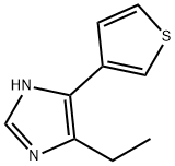 1H-Imidazole,  4-ethyl-5-(3-thienyl)- Struktur