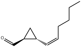 Cyclopropanecarboxaldehyde, 2-(1Z)-1-hexenyl-, (1S,2R)- (9CI) Struktur