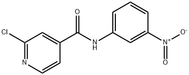 2-Chloro-N-(3-nitrophenyl)-4-pyridinecarboxamide Struktur