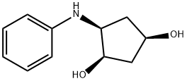 1,3-Cyclopentanediol,4-(phenylamino)-,(1R,3R,4S)-(9CI) Struktur