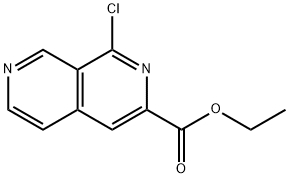 Ethyl 1-chloro-2,7-naphthyridine-3-carboxylate Struktur