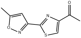 1-[2-(5-METHYL-3-ISOXAZOLYL)-1,3-THIAZOL-4-YL]-1-ETHANONE Struktur