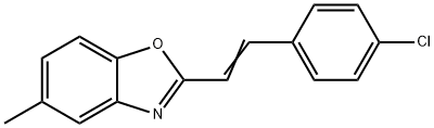 (E)-2-(4-Chlorostyryl)-5-methylbenzoxazole Struktur