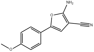 2-AMINO-5-(4-METHOXY-PHENYL)-FURAN-3-CARBONITRILE Struktur