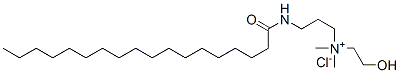 (2-hydroxyethyl)dimethyl[3-[(1-oxooctadecyl)amino]propyl]ammonium chloride Struktur