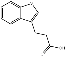 3-(Benzo[b]thiophen-3-yl)propanoicacid Struktur