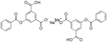 DISODIUMBENZOYLOXY-3,5-BENZENEDICARBOXYLATE Struktur