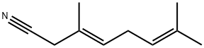 (E)-3,7-dimethylocta-3,6-dienenitrile Struktur