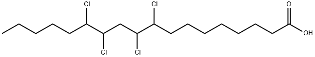 9,10,12,13-Tetrachlorooctadecanoic acid Struktur