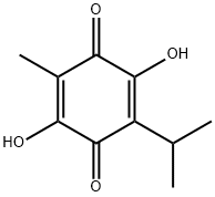 3,6-Dihydroxy-p-mentha-3,6(1)-diene-2,5-dione Struktur