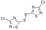 3-CHLORO-5-[2-(3-CHLORO-1,2,4-THIADIAZOL-5-YL)DISULFANYL]-1,2,4-THIADIAZOLE Struktur