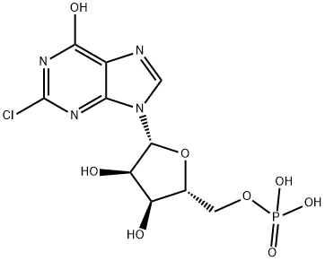 2-chloroinosine monophosphate Struktur