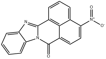 4-Nitro-7H-benzimidazo[2,1-a]benz[de]isoquinolin-7-one Struktur