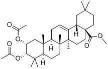 2,3-BIS(ACETYLOXY)-(2ALPHA,3ALPHA)-OLEAN-12-EN-28-OIC ACID METHYL ESTER Struktur