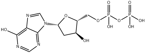 Inosine 5'-(trihydrogen diphosphate), 2'-deoxy- Struktur