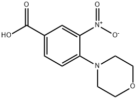 4-MORPHOLIN-4-YL-3-NITRO-BENZOIC ACID Struktur