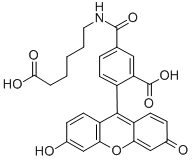 FLUORESCEIN-5(6)-CARBOXAMIDOCAPROIC ACI& Struktur