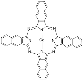 COBALT(II) 2,3-NAPHTHALOCYANINE Struktur