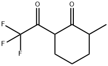 Cyclohexanone, 2-methyl-6-(trifluoroacetyl)- (9CI) Struktur