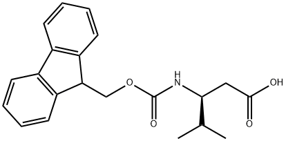 FMOC-D-<BETA>-LEU-OH Struktur