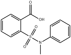 2-{[METHYL(PHENYL)AMINO]SULFONYL}BENZOIC ACID Struktur