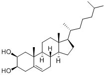 5-CHOLESTEN-2-BETA, 3-BETA-DIOL Struktur