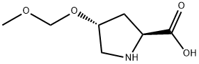 L-Proline, 4-(methoxymethoxy)-, (4R)- (9CI) Struktur