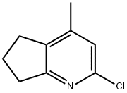 2-Chloro-4-methyl-5H,6H,7H-cyclopenta[b]pyridine Struktur