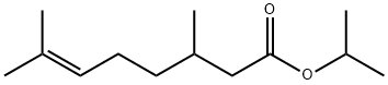 isopropyl 3,7-dimethyloct-6-enoate Struktur