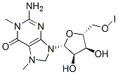 1,7-Dimethylguanosine iodide Struktur