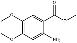 2-氨基-4,5-二甲氧基苯甲酸甲酯 結構式