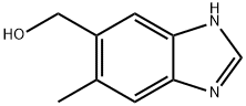 1H-Benzimidazole-5-methanol,6-methyl-(9CI) Struktur