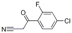 3-(4-chloro-2-fluorophenyl)-3-oxopropanenitrile Struktur