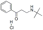 3-(tert-butylamino)propiophenone hydrochloride Struktur