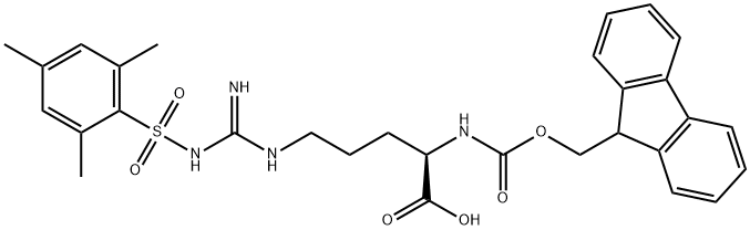 FMOC-D-ARG(MTS)-OH Structure