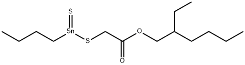 2-ethylhexyl [(butylthioxostannyl)thio]acetate  Struktur